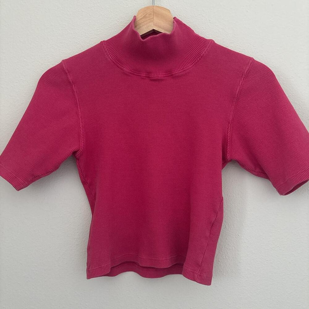 Big Bud Press Pink Half Sleeve Turtleneck